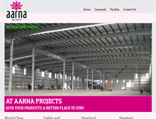 Tablet Screenshot of aarnaprojects.com